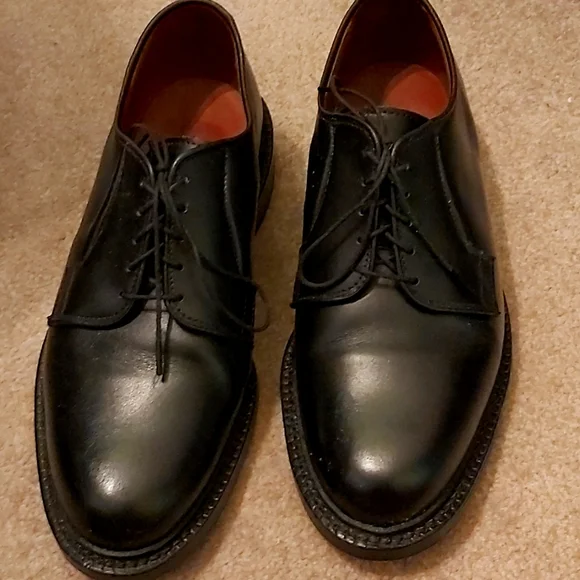Allen Edmonds Leeds Shoes Size 6 Black Leeds Shell Cordovan Derby Dress Shoe | Men main image 3